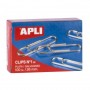 APLI CLIPS ALAMBRE Nº 1½ - 26MM - ACABADO GALVANIZADO PLATA - 100 UNIDADES POR CAJA - ORGANIZACION PERFECTA