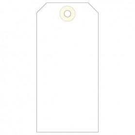 APLI PACK DE 1.000 ETIQUETAS CON ARANDELA 120X57MM - CARTULINA DE 160G/M² - ARANDELA REFORZADA - CREMA