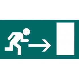 APLI ETIQUETA SEÑALIZACION SALIDA EMERGENCIA DERECHA 1 U.