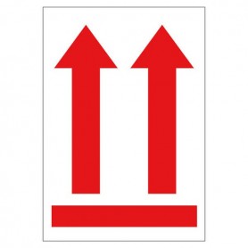 APLI ROLLO DE 200 ETIQUETAS FLECHA POSICION VERTICAL 90X130MM