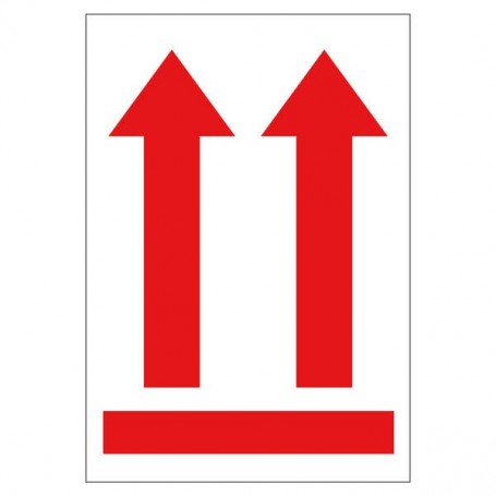 APLI ROLLO DE 200 ETIQUETAS FLECHA POSICION VERTICAL 90X130MM