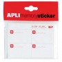 APLI MEMORY STICKER PACK DE 140 ETIQUETAS ESPECIAL PARA CONGELAR 50X30MM - 35 HOJAS X 4 ETIQUETAS - CANTOS ROMOS - ADHESIVO REMO