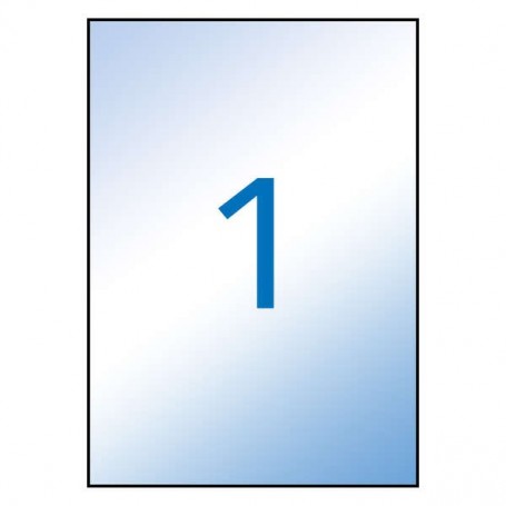 APLI ETIQUETAS TRANSLUCIDAS RESISTENTES INTEMPERIE 210.0 X 297.0MM 100 HOJAS