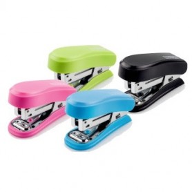 NOVUS PACK DE 12 MINI GRAPADORAS COMPACTAS - HASTA 12 HOJAS - GRAPADO CERRADO Y ABIERTO - CADA GRAPADORA INCLUYE 320 GRAPAS -ES 