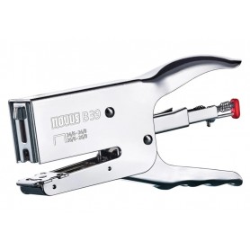 NOVUS B 39 GRAPADORA METALICA DE TENAZA - HASTA 50 HOJAS - GRAPADO CERRADO Y ABIERTO - CROMADO