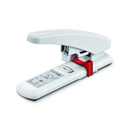 NOVUS B 40 GRAPADORA DE GRUESOS - HASTA 100 HOJAS - GRAPADO CERRADO CON SISTEMA BYPASS - SISTEMA ANTIBLOQUEO - BLANCO