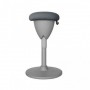 CROMAD DESIGN TABURETE MULTIUSOS - ASIENTO CON ALTURA AJUSTABLE - GIRO DE 360º - TEJIDO A PRUEBA DE AGUA - GRIS