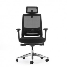 CROMAD SENIOR SE1600 SILLA DE OFICINA - ALTURA AJUSTABLE CON ELEVADOR DE GAS DE GRADO 4 - SOPORTE LUMBAR Y REPOSACABEZAS AJUSTAB