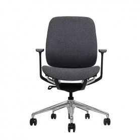 CROMAD ZENITH COLLECTION SILLA DE OFICINA - PISTON DE GAS DE GRADO 4 - RESPALDO ERGONOMICO - REPOSABRAZOS AJUSTABLES - NEGRO