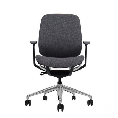 CROMAD ZENITH COLLECTION SILLA DE OFICINA - PISTON DE GAS DE GRADO 4 - RESPALDO ERGONOMICO - REPOSABRAZOS AJUSTABLES - NEGRO