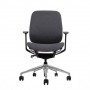 CROMAD ZENITH COLLECTION SILLA DE OFICINA - PISTON DE GAS DE GRADO 4 - RESPALDO ERGONOMICO - REPOSABRAZOS AJUSTABLES - NEGRO