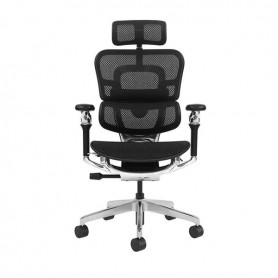 CROMAD AERIS SUPREME SILLA DE OFICINA - PISTON DE GAS DE GRADO 4 - SOPORTE LUMBAR DIVIDIDO CON AJUSTE DE TENSION - REPOSACABEZAS