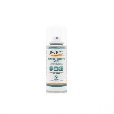 EWENT SPRAY DESINFECTANTE PARA SUPERFICIES - 100ML - FORMULA CON DETERGENTE - ANTIOLORES - TRANSPARENTE