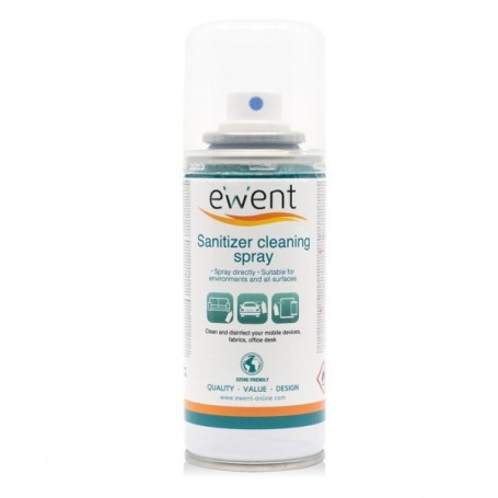 EWENT SPRAY DESINFECTANTE PARA SUPERFICIES - 400ML - FORMULA CON DETERGENTE - ANTIOLORES - TRANSPARENTE