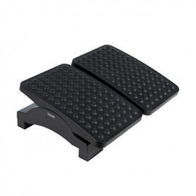 TOOQ REPOSAPIES - AJUSTABLE EN ALTURA E INCLINACION - DOS PLATAFORMAS INDEPENDIENTES - NEGRO