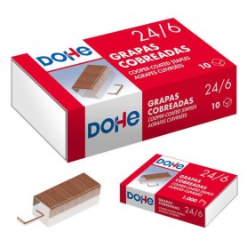 DOHE CAJA DE 1000 GRAPAS 24/6 COBREADAS