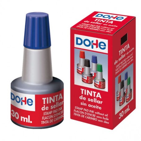 DOHE TINTA PARA TAMPONES Y SELLOS 30ML - AZUL