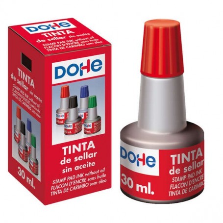 DOHE TINTA PARA TAMPONES Y SELLOS 30ML - ROJO