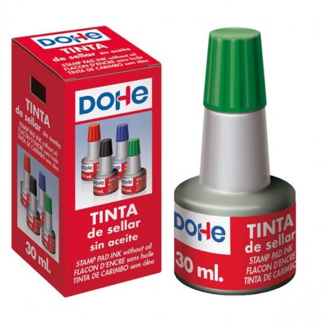 DOHE TINTA PARA TAMPONES Y SELLOS 30ML - VERDE