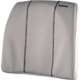 FELLOWES SMART SUITES RESPALDO DE ESPUMA ERGONOMICO - ESPUMA DE ALTA DENSIDAD - CORREA AJUSTABLE - GRIS