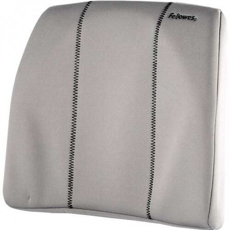 FELLOWES SMART SUITES RESPALDO DE ESPUMA ERGONOMICO - ESPUMA DE ALTA DENSIDAD - CORREA AJUSTABLE - GRIS