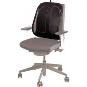 FELLOWES MESH OFFICE SUITES COJIN LUMBAR - MATERIAL DE MALLA - AJUSTABLE A CUALQUIER SILLA - NEGRO