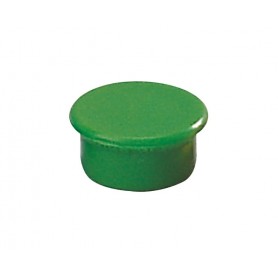 DAHLE 95513 PACK DE 10 IMANES PARA PIZARRA BLANCA - DIAMETRO DE 13MM - VERDE
