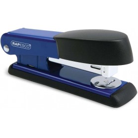 RAPESCO BOWFIN GRAPADORA METALICA DE SOBREMESA - HASTA 25 HOJAS - GRAPAS 26/6, 24/6 - GRAPADO CERRADO Y ABIERTO - AZUL/NEGRO