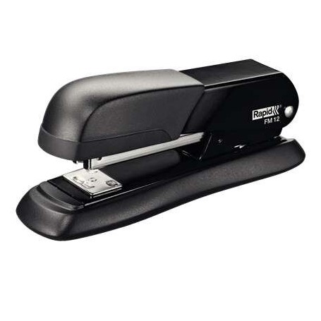 RAPID FM12 GRAPADORA DE SOBREMESA METALICA - HASTA 25 HOJAS - PARA GRAPAS 24/6 Y 26/6 - MODO DE CLAVADO Y FIJADO - NEGRO