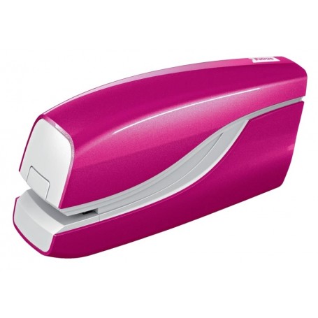 PETRUS WOW E-310 CONTACTLESS GRAPADORA ELECTRICA - HASTA 10 HOJAS - GRAPADO CERRADO - UTILIZA GRAPAS PETRUS Nº10 - FUCSIA METAL