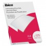 IBICO CAJA DE 100 LAMINAS DE PLASTIFICAR AUTOADHESIVAS A4 125 MICRAS  - ACABADO CRISTALINO DE ALTO BRILLO - PLASTIFICA PAPEL, FO
