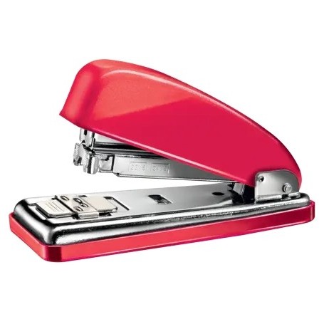 PETRUS 226 WOW GRAPADORA METALICA + CAJA DE 200 GRAPAS - HASTA 30 HOJAS - GRAPADO CERRADO, ABIERTO Y CLAVADO - ROJO METALIZADO