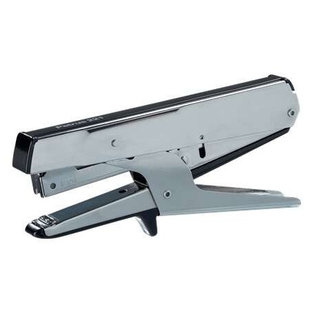 PETRUS 221 GRAPADORA DE TENAZA - HASTA 20 HOJAS - PROFUNDIDAD INSERCION 54MM - GRAPADO CERRADO