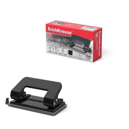 ERICHKRAUSE QUADRO CLASSIC TALADRO PERFORADOR METALICO - PERFORA HASTA 10 HOJAS - CUERPO Y MECANISMO DE ACERO - PUNZONES 6MM - N