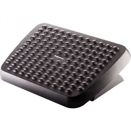 FELLOWES REPOSAPIES AJUSTABLE ERGONOMICO - SUPERFICIE ESTILO MASAJE - 2 AJUSTES DE ALTURA - NEGRO