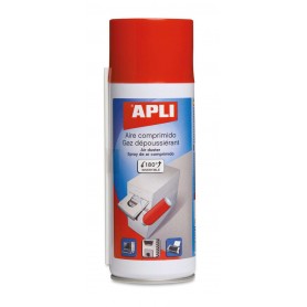 APLI SPRAY DE AIRE COMPRIMIDO INVERTIBLE - 200ML - PRESION EXTRAFUERTE PARA LIMPIEZA SUPERIOR - TUBO ALARGADOR PARA LUGARES DIFI