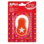 APLI PERFORADORA ESTRELLA - FIGURA DE 25.4MM - PERFORA PAPEL, CARTON, CARTULINA Y GOMA EVA DE HASTA 2MM - DEPOSITO DE FACIL APER