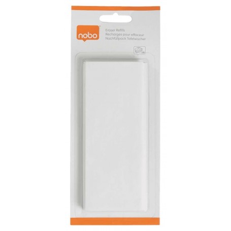 NOBO PACK DE 10 RECAMBIOS PARA BORRADOR MAGNETICO NOBO 1901433 DE PIZARRA BLANCA