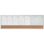 NOBO PLANIFICADOR SEMANAL DE PIZARRA MAGNETICA PEQUEÑA 585X190MM - TIRA DE CORCHO - ALMOHADILLAS ADHESIVAS E IMANES PARA MON