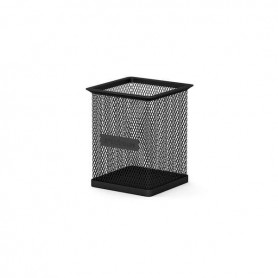 ERICHKRAUSE COMPASS CLASSIC PORTALAPICES CUADRADO 80×80×95MM - ELABORADO EN ACERO INOXIDABLE - NEGRO