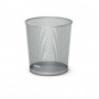 ERICHKRAUSE COMPASS PAPELERA DE 12L - BASE REDONDA - ACERO INOXIDABLE - IDEAL PARA OFICINAS - PLATA
