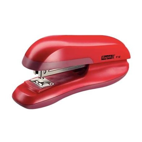 RAPID F16 GRAPADORA DE SOBREMESA - HASTA 30 HOJAS - GRAPADO ABIERTO, CERRADO Y CLAVADO - ROJO