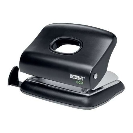 RAPID ECO TALADRO PERFORADOR - PERFORA HASTA 20 HOJAS - FACIL VACIADO - PUNZONES 5.5MM - FABRICADO CON UN 74% DE PLASTICO RECICL