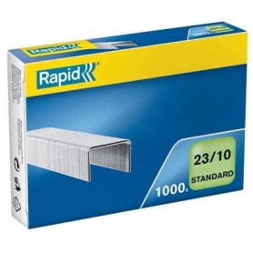 RAPID CAJA DE 1000 GRAPAS 23/10 - DE 40 A 70 HOJAS - ALAMBRE GALVANIZADO - PATILLA DE 10MM