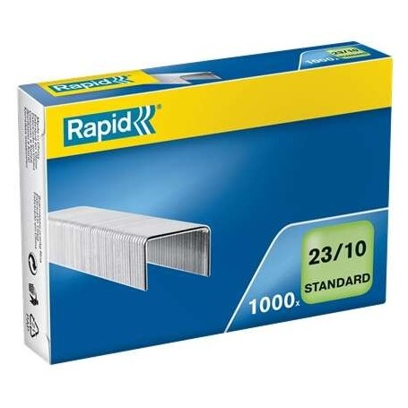 RAPID CAJA DE 1000 GRAPAS 23/10 - DE 40 A 70 HOJAS - ALAMBRE GALVANIZADO - PATILLA DE 10MM