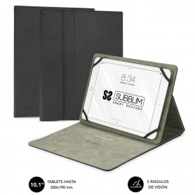 SUBBLIM CLEVER STAND - FUNDA PARA TABLET DE 9.6" A 11" - NEGRO