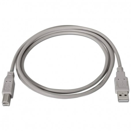 AISENS CABLE USB 2.0 IMPRESORA - TIPO A MACHO A TIPO B MACHO - 4.5M - BEIGE