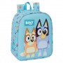 SAFTA BLUEY MOCHILA GUARDERIA - ADAPTABLE A CARRO - ASA DE MANO - 22X27X10CM - AZUL CLARO