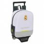 SAFTA REAL MADRID MOCHILA DE 6L CON CARRO 805 INTEGRADO - EXTRAIBLE PARA LAVADO - TARJETA DE IDENTIFICACION PERSONAL - CARRO DE 