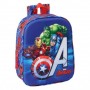 SAFTA AVENGERS MOCHILA GUARDERIA 3D DE 6L - ASA DE MANO SUPERIOR - ASAS REGULABLES Y ACOLCHADAS - CIERRE DE CREMALLERA - 22X27X1